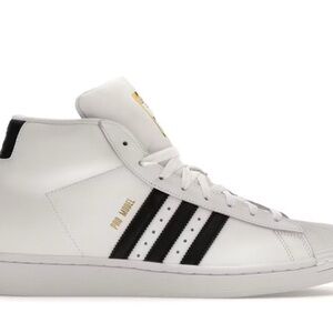 Adidas Pro Model White and Black Sneakers